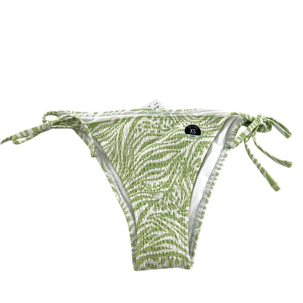 Hollister Women's Green Cheeky Bikini Bottom Size XS